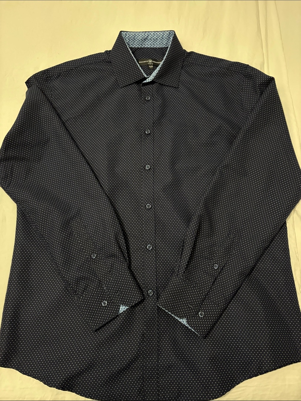 Mens Black Microdot Dress Shirt